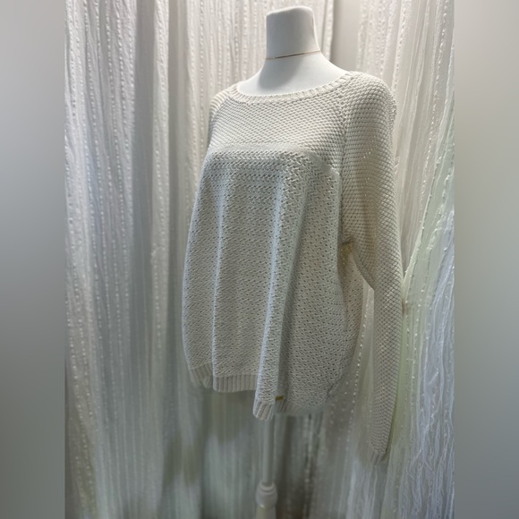 SOLD White Michael Kors knit sweater size large - Picture 5 of 10